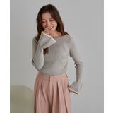 ボートネックベルスリーブニット | titivate | 詳細画像7 