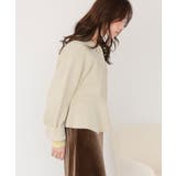 ペプラムデザインニットカーディガン | titivate | 詳細画像23