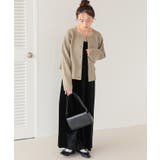 ペプラムデザインニットカーディガン | titivate | 詳細画像32