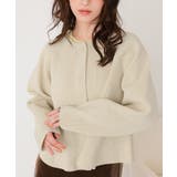 ペプラムデザインニットカーディガン | titivate | 詳細画像2