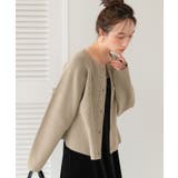 ペプラムデザインニットカーディガン | titivate | 詳細画像15