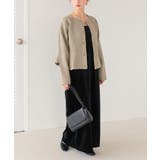 ペプラムデザインニットカーディガン | titivate | 詳細画像16