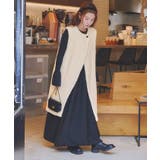 ボアロングジレ フロントの斜め開きラインがおしゃれ アウター | titivate | 詳細画像7