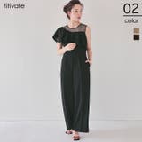 ラッフルレースオールインワン オールインワン レディース | titivate | 詳細画像1 