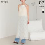 フラワーフリンジキャミソールワンピース | titivate | 詳細画像1 