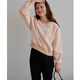 裏起毛ロゴプリントプルオーバー トップス レディース | titivate | 詳細画像14 