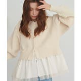 ペプラムレイヤードニットカーディガン | titivate | 詳細画像13 