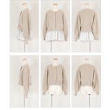 ペプラムレイヤードニットカーディガン | titivate | 詳細画像11 