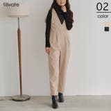 ショルダーリボン付オールインワン | titivate | 詳細画像1 