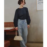 ハイウエストセミワイドデニムパンツ ボトムス レディース | titivate | 詳細画像2