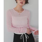 袖シャーリングシアートップス | titivate | 詳細画像21 