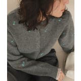 アルパカタッチフラワー刺繍カーディガン | titivate | 詳細画像18 