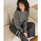 アルパカタッチフラワー刺繍カーディガン | titivate | 詳細画像21 