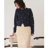 アルパカタッチフラワー刺繍カーディガン | titivate | 詳細画像25 