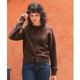 アルパカタッチフラワー刺繍カーディガン | titivate | 詳細画像2 