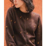 アルパカタッチフラワー刺繍カーディガン | titivate | 詳細画像3 