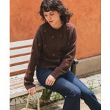 アルパカタッチフラワー刺繍カーディガン | titivate | 詳細画像4 