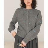 アルパカタッチフラワー刺繍カーディガン | titivate | 詳細画像5 