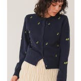 アルパカタッチフラワー刺繍カーディガン | titivate | 詳細画像10 