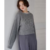 透かし編み刺繍クロップドプルオーバー | titivate | 詳細画像13 