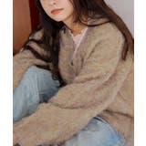 ブークレシャギーVネックカーディガン | titivate | 詳細画像12 