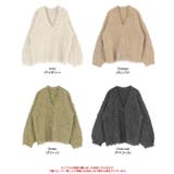 ブークレシャギーVネックカーディガン | titivate | 詳細画像20 