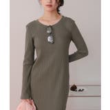 クルーネックリブワンピース | titivate | 詳細画像32 