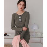 クルーネックリブワンピース | titivate | 詳細画像16 