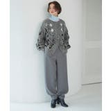 前後2wayスラッシュケーブルニット | titivate | 詳細画像2 