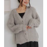 モヘアライクVネックシャギーニットカーディガン | titivate | 詳細画像11 