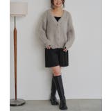 モヘアライクVネックシャギーニットカーディガン | titivate | 詳細画像13 