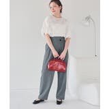 ラップ風デザインハイウエストパンツ | titivate | 詳細画像7