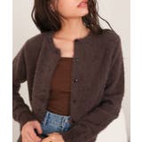 クルーネックミニシャギーニットカーディガン | titivate | 詳細画像27 