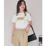 箔プリントコンパクトTシャツ | titivate | 詳細画像10 