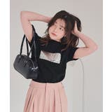 箔プリントコンパクトTシャツ | titivate | 詳細画像18 