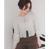 前後2wayリボンシャーリングショートカーディガン | titivate | 詳細画像3 