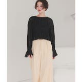 前後2wayリボンシャーリングショートカーディガン | titivate | 詳細画像13 