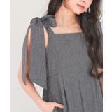 ライトエステル肩リボンサロペット | titivate | 詳細画像16 