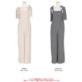 ライトエステル肩リボンサロペット | titivate | 詳細画像3 