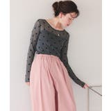 シアーフラワーフロッキートップス | titivate | 詳細画像5 