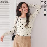 シアーフラワーフロッキートップス | titivate | 詳細画像1 