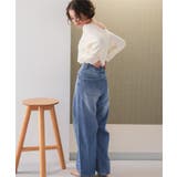 カーブラインデニムパンツ | titivate | 詳細画像3 