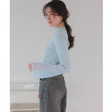 麻タッチ袖シアーハイゲージニット | titivate | 詳細画像21 