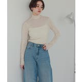 袖コード刺繍ハイネックプルオーバー | titivate | 詳細画像3