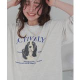 ドッグ刺繍ビッグロングTシャツ | titivate | 詳細画像2