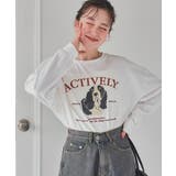 ドッグ刺繍ビッグロングTシャツ | titivate | 詳細画像6