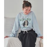 ドッグ刺繍ビッグロングTシャツ | titivate | 詳細画像9