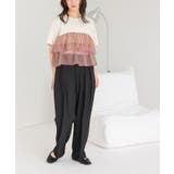 オーガンジーフリルドッキングTシャツ | titivate | 詳細画像3 