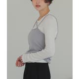 アシメレイヤードキャミソールセットトップス | titivate | 詳細画像19