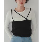 アシメレイヤードキャミソールセットトップス | titivate | 詳細画像2